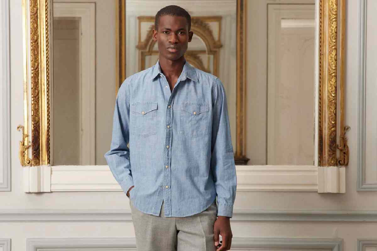 Shop Denim Chambray Shirts On Sale
